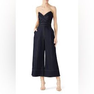 Cinq a Sept TOUS LES JOURS ZELDA JUMPSUIT IN INDIGO size 12